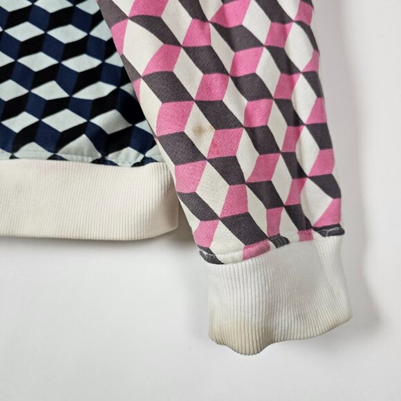 Ride Snowboards Geometric Colorful Mens XL Long Sleeve Full Zip Hoodie - Picture 3 of 9